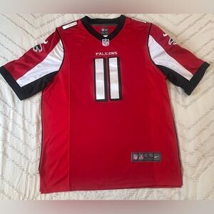 Atlanta Falcons home jersey featuring star wide receiver Julio Jones